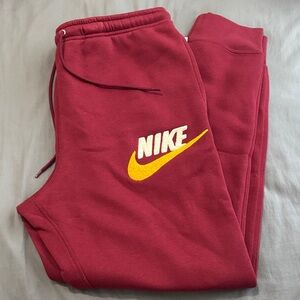 Nike Mens Sweatpants with Yellow Logo (Size: L)
